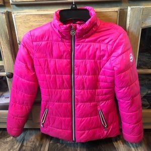 Girls Pink Michael Kors Puff Coat